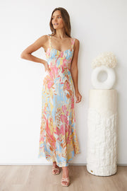 Caysee Dress - Blue Print