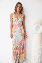 Caysee Dress - Blue Print