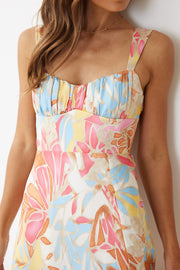 Caysee Dress - Blue Print