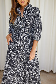 Charie Dress - Mono Print