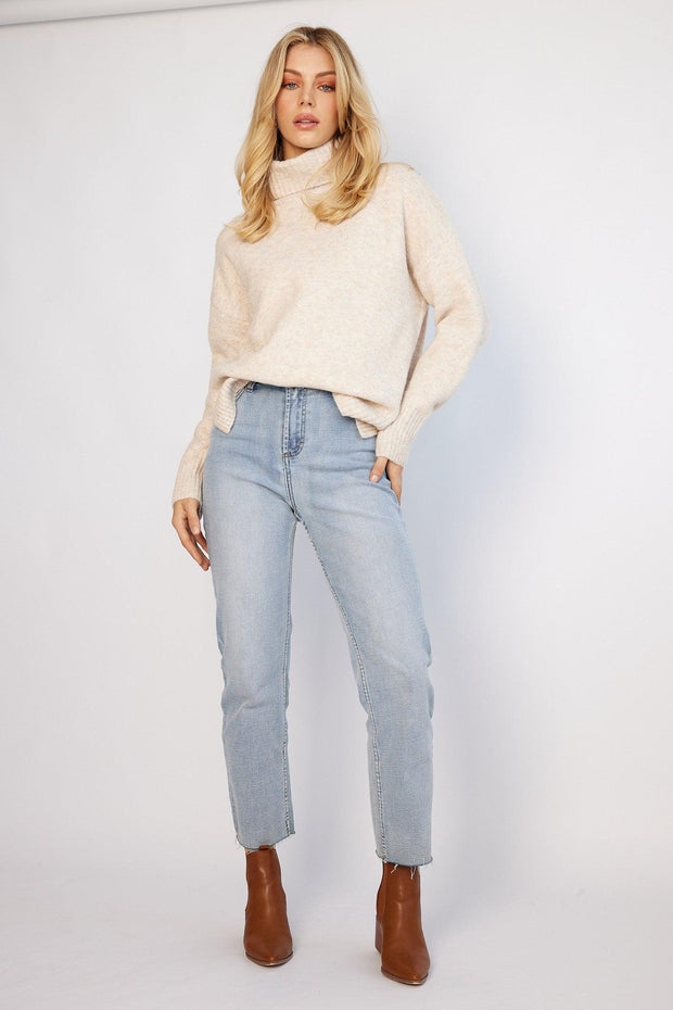 Cherelle Knit - Beige-Knitwear-Womens Clothing-ESTHER & CO.