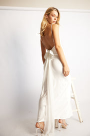 Claudia Bow Dress - White
