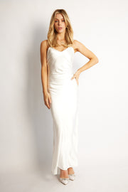 Claudia Bow Dress - White