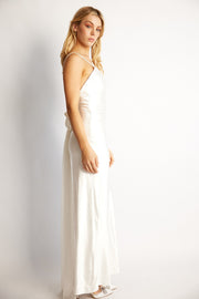 Claudia Bow Dress - White