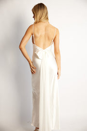 Claudia Bow Dress - White