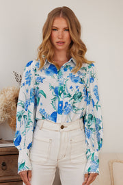 Clerysse Shirt - Blue Floral