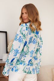 Clerysse Shirt - Blue Floral