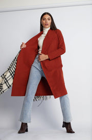 Coralita Coat - Rust-Coats-Womens Clothing-ESTHER & CO.