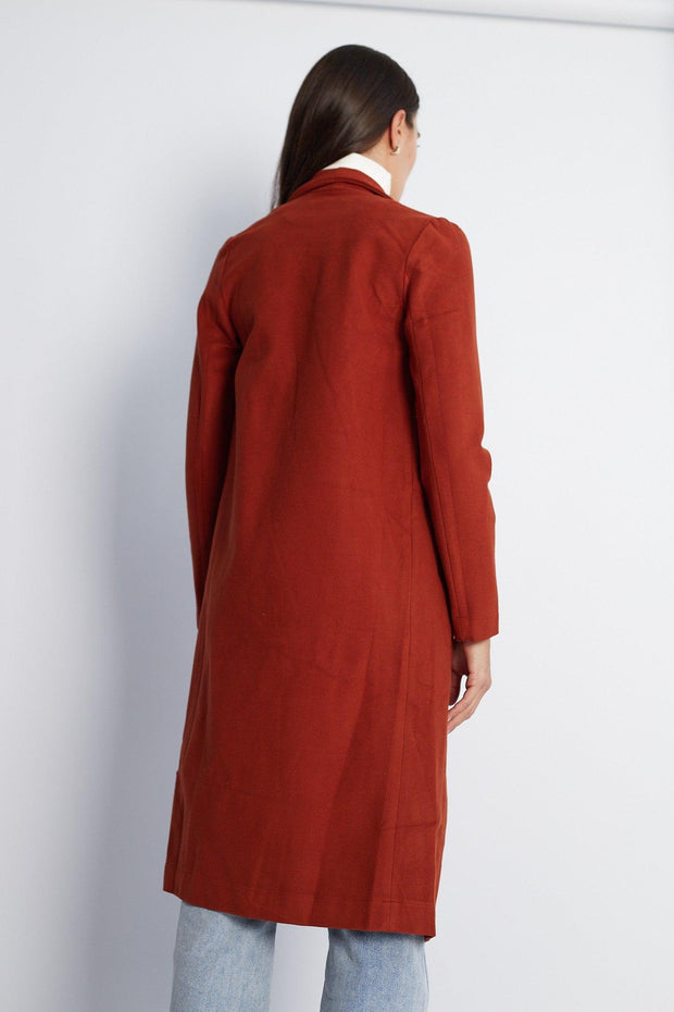 Coralita Coat - Rust-Coats-Womens Clothing-ESTHER & CO.