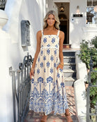 Women's cream print maxi dress, the Deirdre Cream Print Dress by Esther & Co