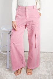 Denisha Pants - Pink-Jeans-Womens Clothing-ESTHER & CO.