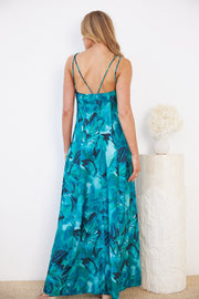 Diara Dress - Blue Print