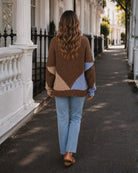 Women's mocha open front knit cardigan, the Felisha Knit in Mocha by Esther & Co