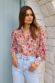 Fleet Blouse - Multi Watercolour