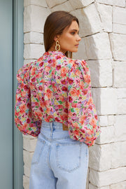 Fleet Blouse - Multi Watercolour