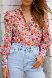 Fleet Blouse - Multi Watercolour
