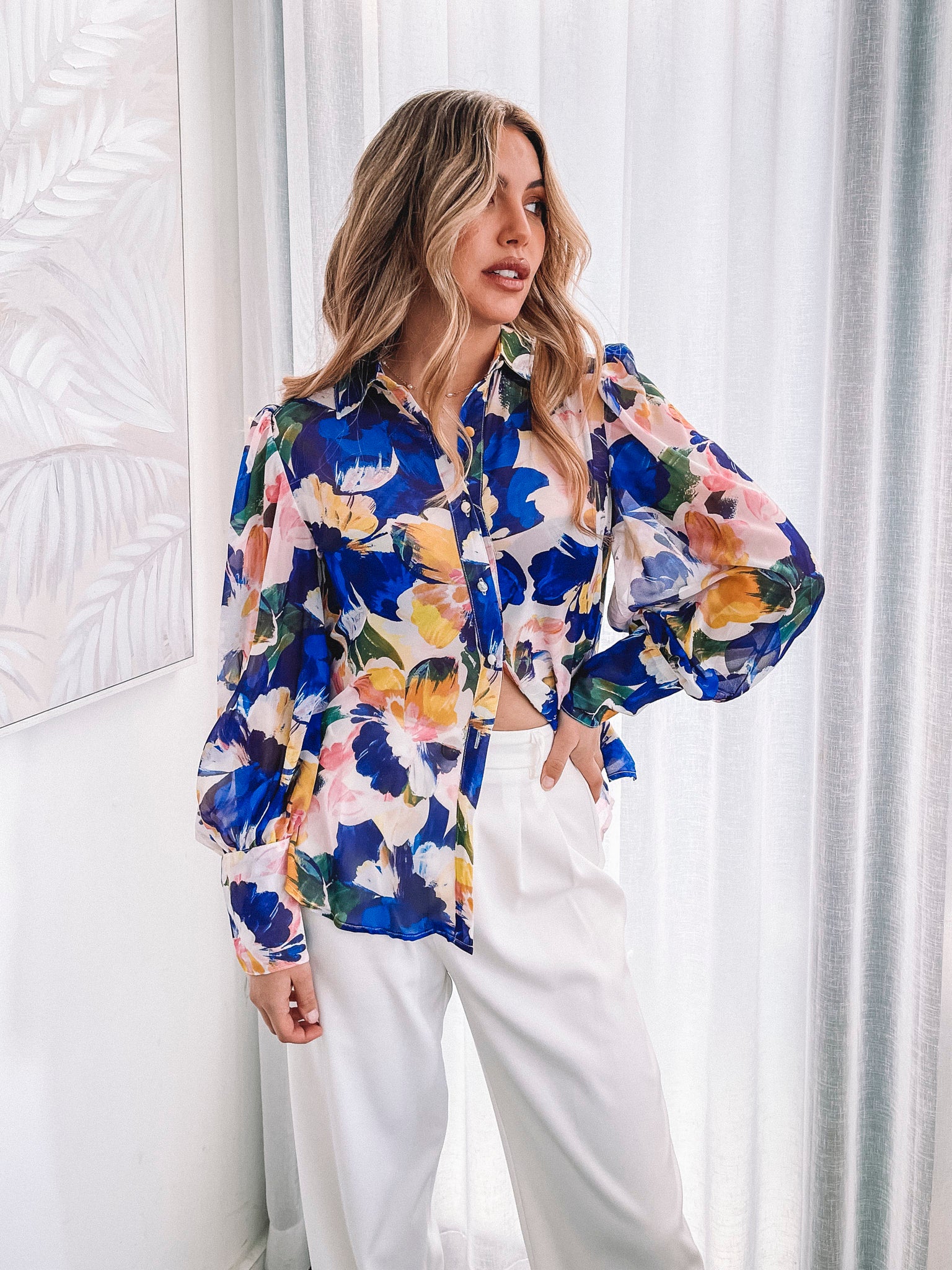 Esther Blouse Light Blue