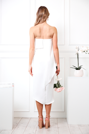 Fleur Strapless Dress - White