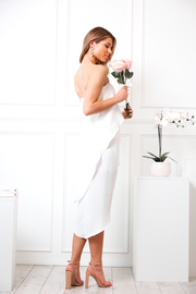 Fleur Strapless Dress - White