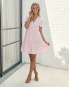 Galinda soft pink dress, full length