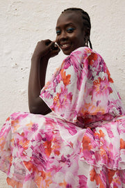 Geronia Dress - Pink Floral-Dresses-Womens Clothing-ESTHER & CO.