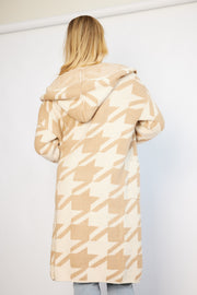 Hildena Cardigan - Beige Print