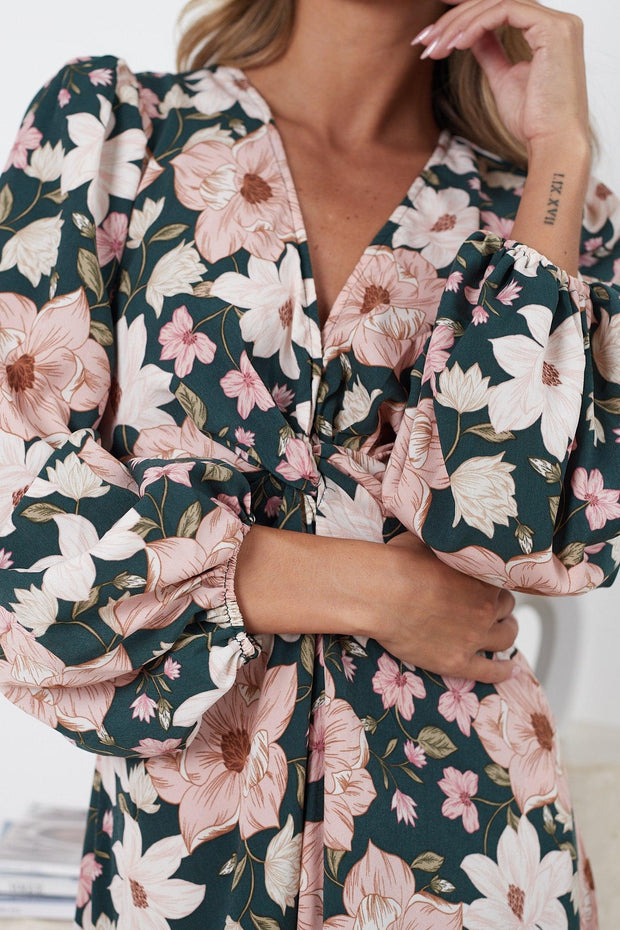 Ilori Dress - Floral Print-Dresses-Womens Clothing-ESTHER & CO.