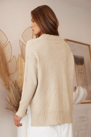 Jadyn Knit - Beige-Knitwear-Womens Clothing-ESTHER & CO.