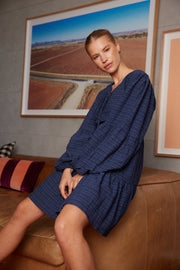 Janya Dress - Navy Print