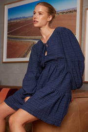 Janya Dress - Navy Print