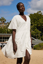 Jaydenne Dress - White Spot