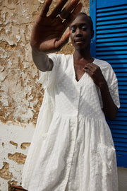 Jaydenne Dress - White Spot