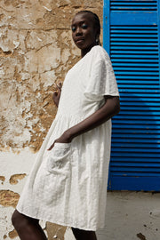 Jaydenne Dress - White Spot