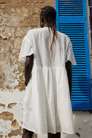 Jaydenne Dress - White Spot