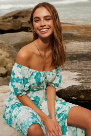 Jenise Dress - Green Floral