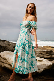 Jenise Dress - Green Floral