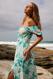 Jenise Dress - Green Floral