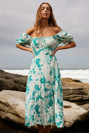 Jenise Dress - Green Floral