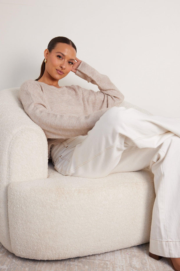 Joansy Knit - Grey-Knitwear-Womens Clothing-ESTHER & CO.