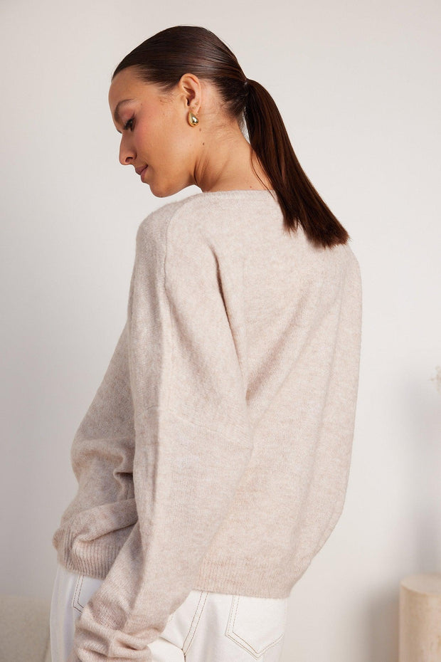 Joansy Knit - Grey-Knitwear-Womens Clothing-ESTHER & CO.