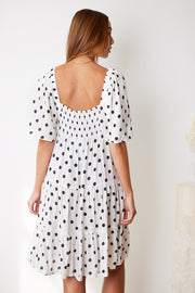 Jody Dress - White Spot