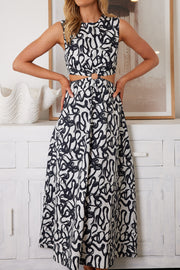 Kaiah Dress - Black Print
