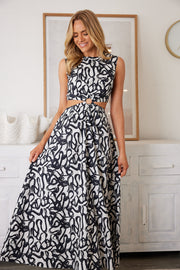Kaiah Dress - Black Print