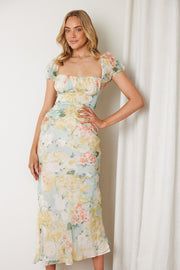 Kaira Dress - Yellow Floral