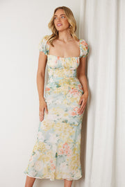 Kaira Dress - Yellow Floral