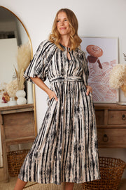 Kalene Dress - Black Print