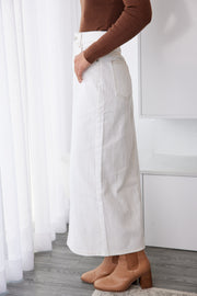 Kalida Skirt - White Denim