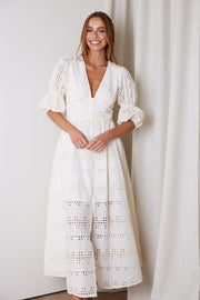 Kambree Dress - Cream-Dresses-Womens Clothing-ESTHER & CO.