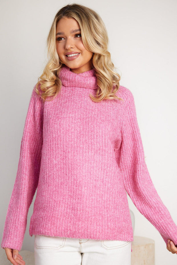 Karlen Knit - Pink-Knitwear-Womens Clothing-ESTHER & CO.