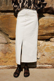 Katlyn Skirt - White-Skirts-Womens Clothing-ESTHER & CO.